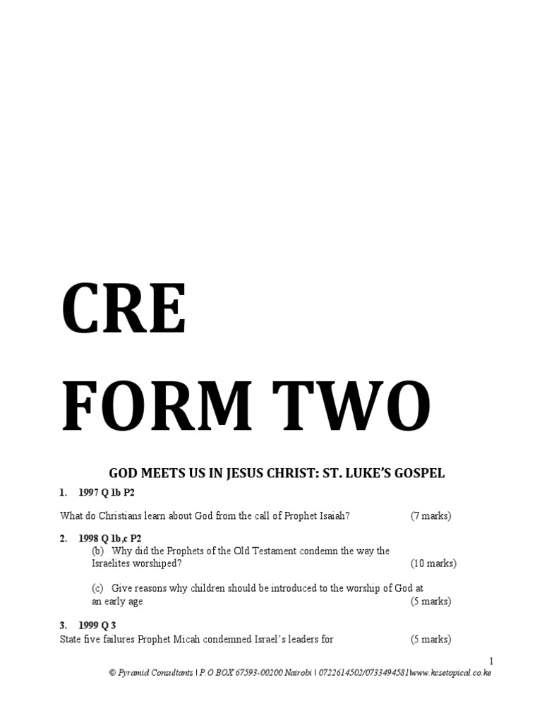 Cre f2 | PDF | Jesus | Ministry Of Jesus