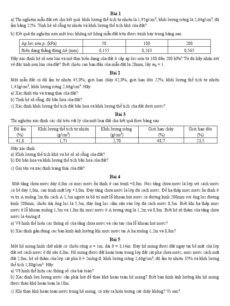 Bai Tap Va Dap An 2017 Chuyên HS | PDF