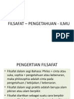 Filsafat - Pengetahuan - Ilmu