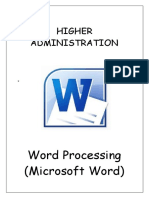 Word Processing Essentials