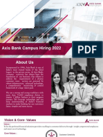 Axis Bank Debut Campus Hiring 2022