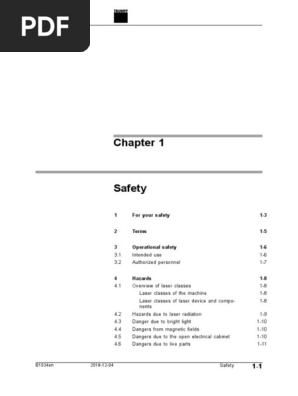 TruLaser 2030 Pre Install Manual
