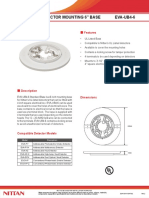 Standard Detector Mounting 6" Base EVA-UB4-6: Features
