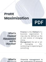 Profit Maximization