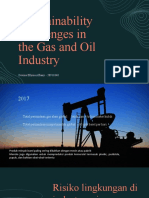 Substainability Challenges in The Gas and Oil Industry