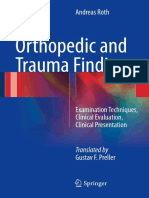 Andreas Roth, Orthopedic and Trauma Findings - Examination Techniques, Clinical Evaluation, Clinical Presentation (2017)