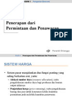 Penerapan Permintaan Dan Penawaran