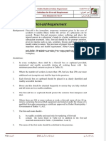 Background:: Public Health & Safety Department Guidelines For First-Aid Requirement DM-PH&SD-P4-TG17