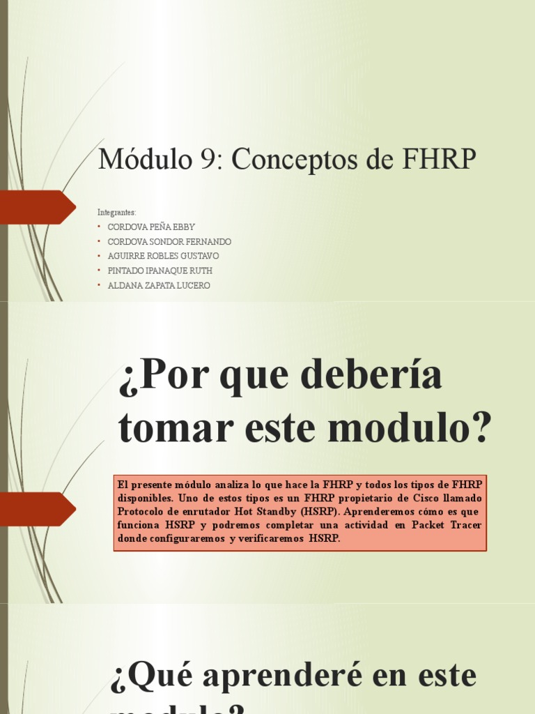 9.3.2 Modulo De Preguntas Conceptos De Fhrp