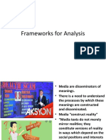 Frameworks For Analysis