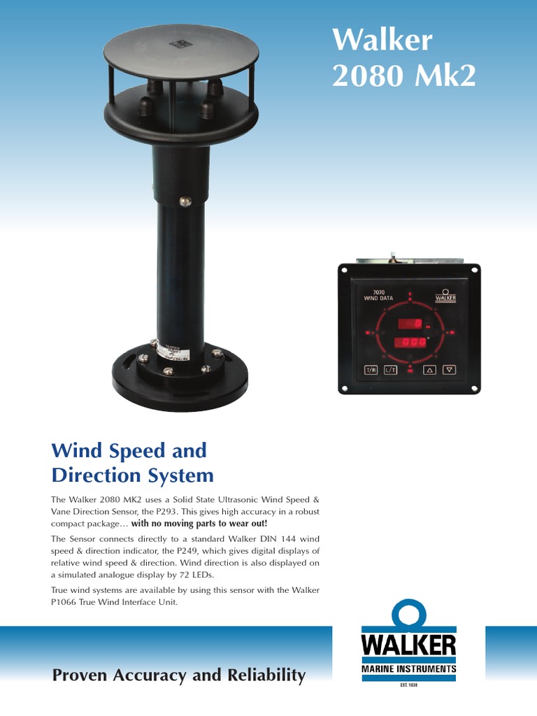 Walker 2080 Mk2 Wind Speed and Direction System: Technical ...