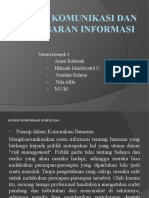 Komunikasi Dan Penyebaran Informasi KLP 3