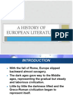 Lesson 7 Introdution European Literature