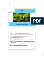 Environmental Science: 4. Biodiversity and Evolution