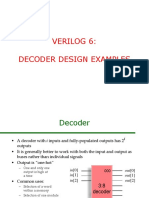 Verilog 6: Decoder Design Examples