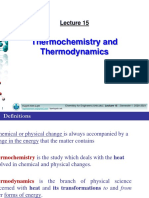 Lecture 15 - Thermochemistry and Thermodynamics