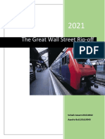 Report On The Great Wall Street Rip-Off