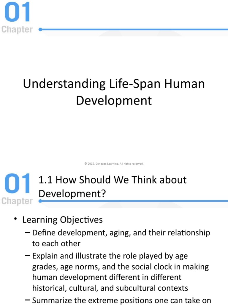 1 Understanding Lifespan Human Development | PDF | Correlation And ...