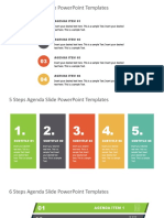 4 Steps Agenda Slide PowerPoint Templates