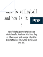 What Is Volleyball in Your Own Words