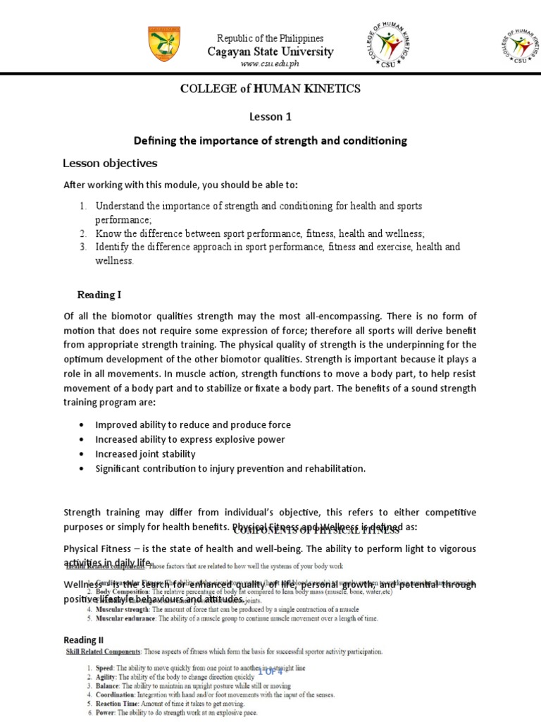Strength and Conditioning Essentials | PDF | Strength Training ...