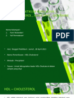 Laporan Praktikum Kimia Klinik HDL Cholesterol, Creatinin, Asam Urat