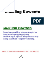Elemento NG Maikling Kuwento