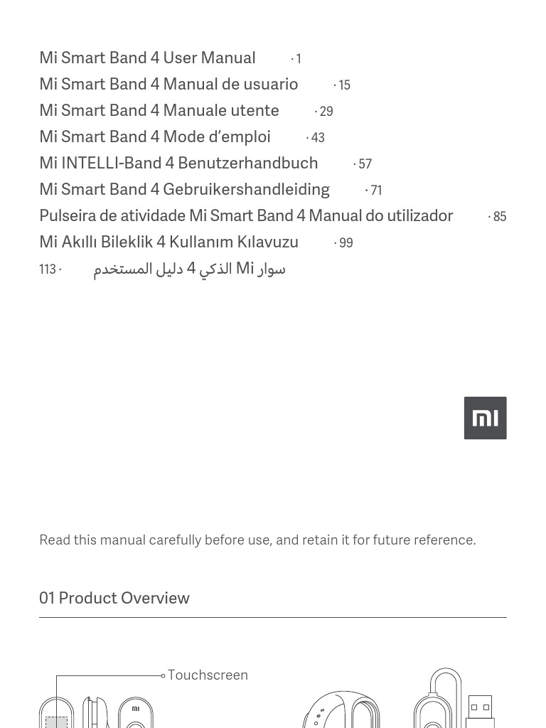 mi smart band 4 user manual