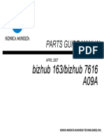 Parts Guide Manual: Bizhub 163/bizhub 7616 A09A