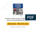 Aprende A Reparar Tu Moto: Hazlo Tú Mismo y Ahorra en El Mantenimiento de Tu Moto