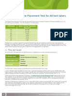 The Oxford Online Placement Test For A0 Test Takers: Testing