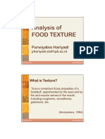 ITP503 Analysysi of Food Texture PHA 2015 Compatibility Mode