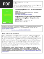 Assessment of Internship Experiences and Accounting Core Competencies