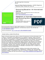 Assessment of Internship Experiences and Accounting Core Competencies