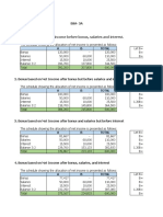 Schedule or Calculation