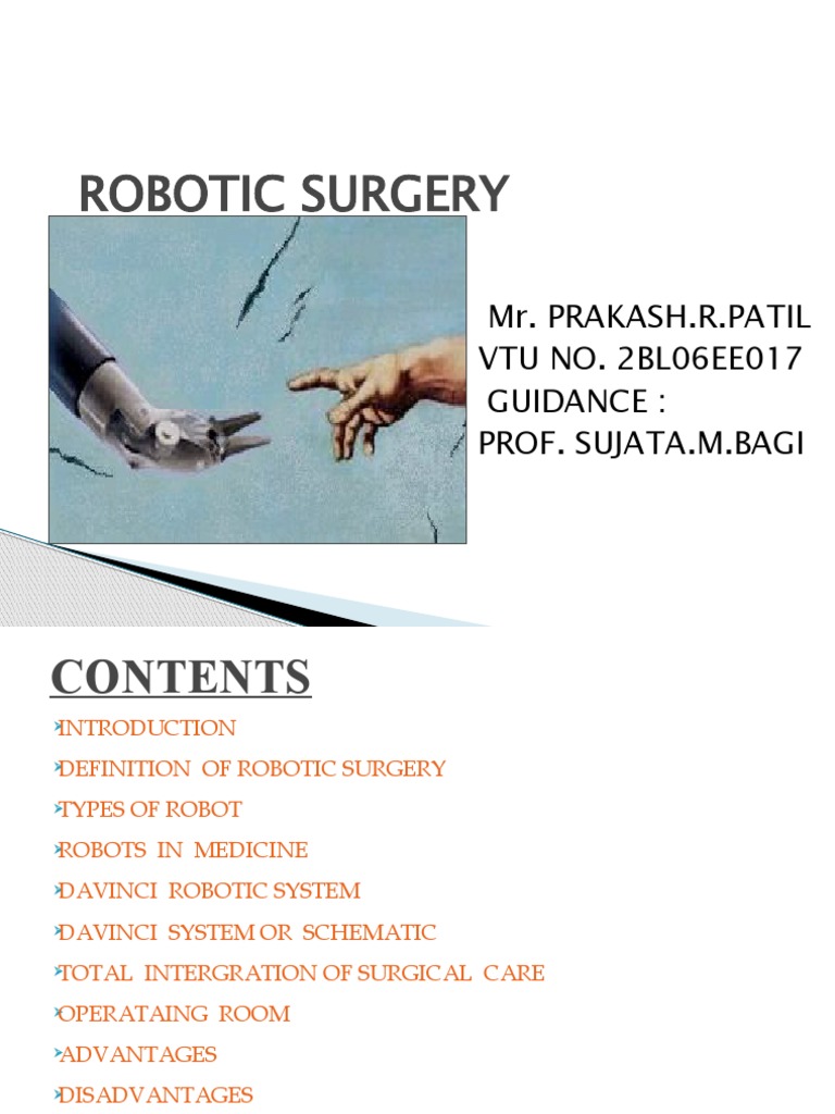 Overview of Robotic Surgery | PDF | Surgery | Medical Specialties