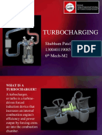 Turbocharging: Shubham Patel 130040119085 6 Mech-M2