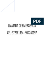 Llamada de Emergencia