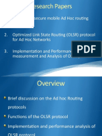 Optimizing OLSR Protocol Performance