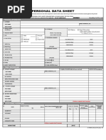 CS Form No. 212 Revised Personal Data Sheet - 2017 | PDF | Passport ...