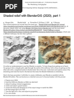 Shaded relief with BlenderGIS (2020), part 1 – The Wandering Cartographer