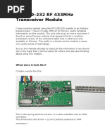 Rf1100-232 RF 433Mhz Transceiver Module: What Does It Look Like?