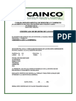 Registro de Cainco para Rellenar