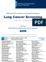 NCCN Guidelines On Lung Cancer Screening