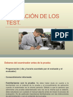 Aplicación de Los Test