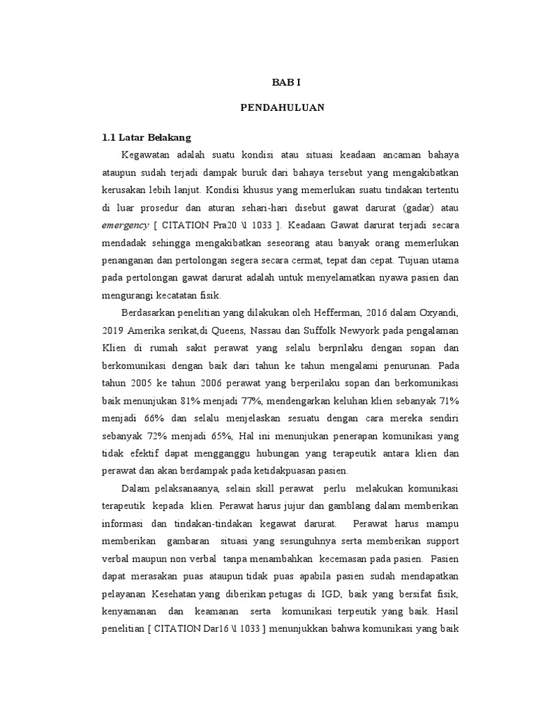 Bab I, Ii, Ii Gadar | PDF