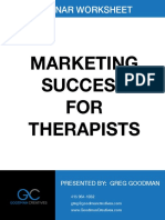 Marketing Success For Therapists Workbook