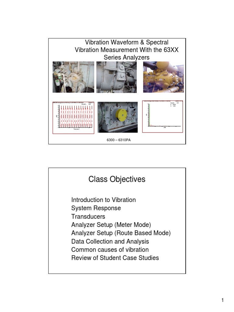 Vibration Analysis with 63XX Analyzers | PDF | Resonance | Amplitude