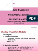 Module 3 Lesson 2: International Business Dr. Rowel E. Antonio