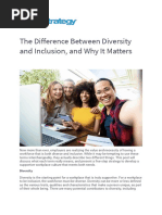 The Difference Between Diversity and Inclusion, and Why It Matters